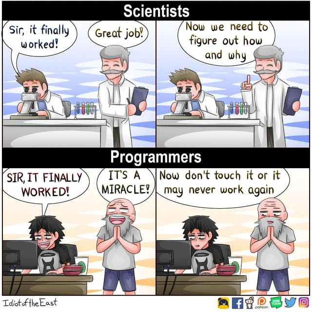 科研人员和程序员的区别