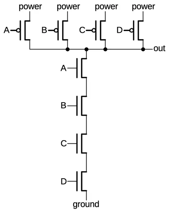 图13：以苏联老式计数器芯片为例说明逆向工程 CMOS