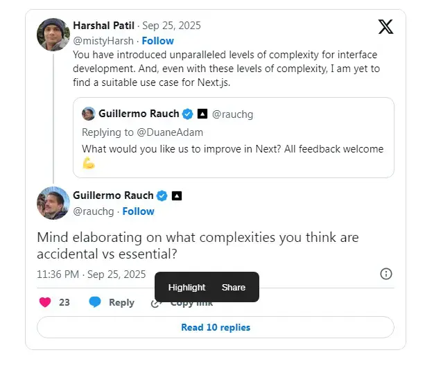 图1：Next.js 在软件工程领域为何力有未逮
