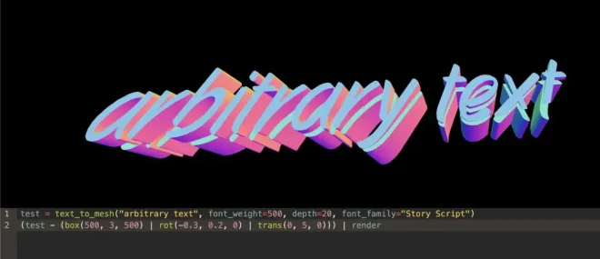 图3：从文本生成3D网格