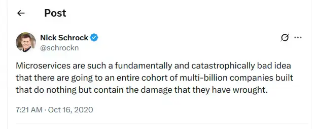 图1：你想要微服务，但真的需要吗？