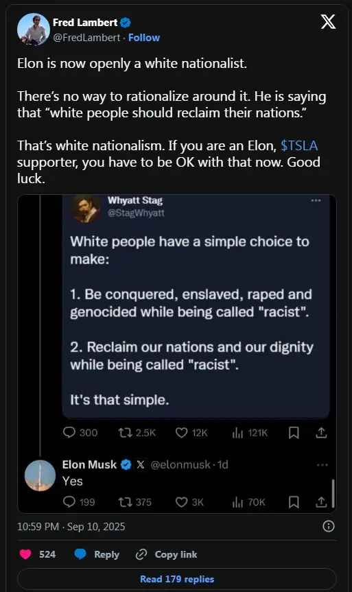 图1：马斯克从特斯拉使命宣言中移除“可持续”，完成反派角色蜕变